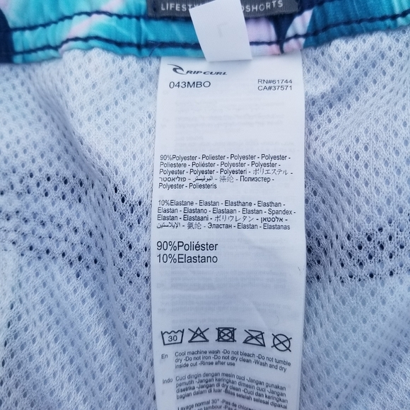 RIP CURL NWT 17" Swim Shorts L - Picture 6 of 9